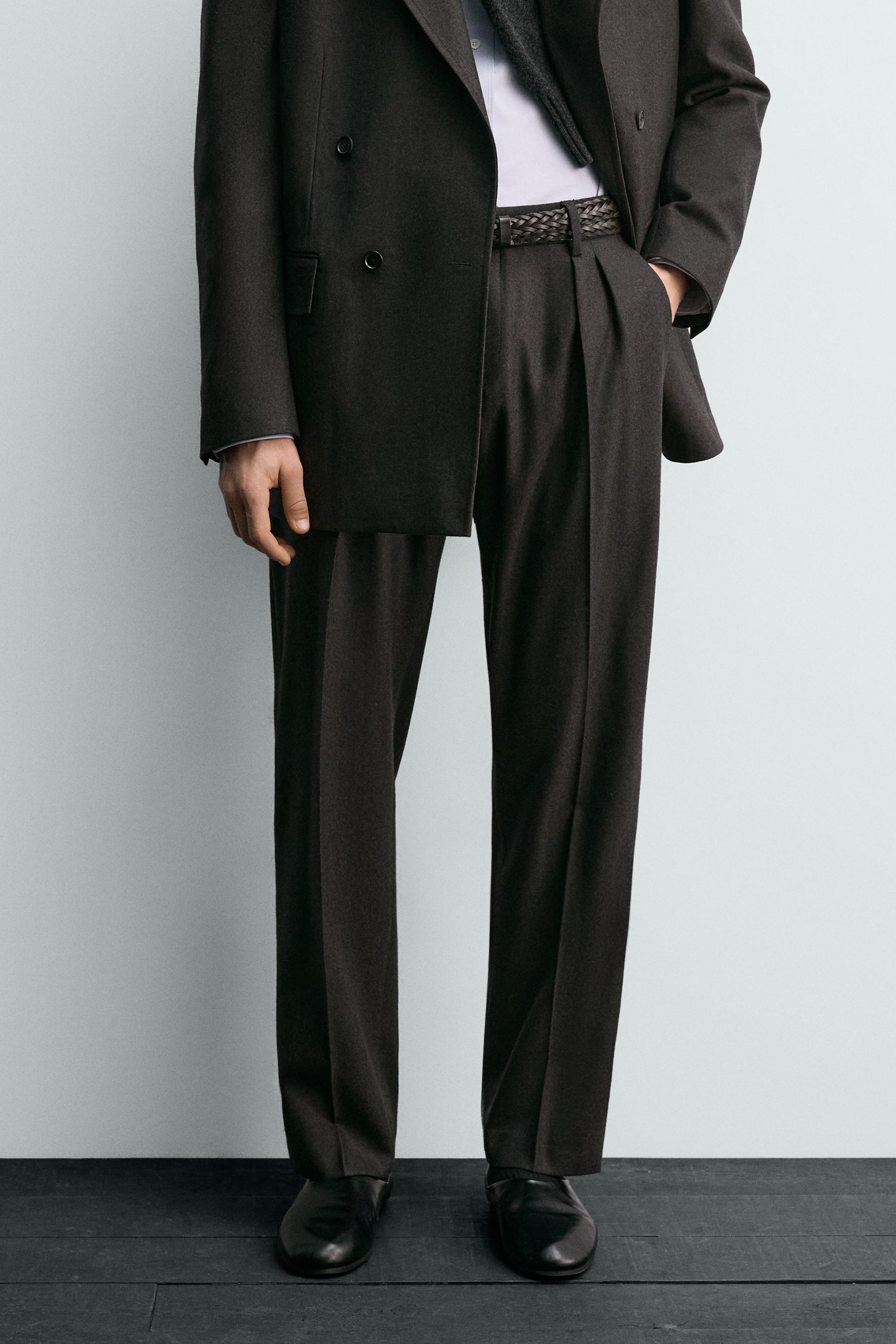 PANTALON DE COSTUME EN LAINE AARON LEVINE X ZARA